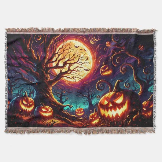 Halloween Art Scene Gooi Deken (Voorkant)