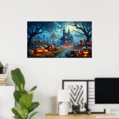 Halloween Art Scene Poster (Thuiskantoor)