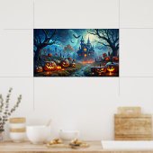Halloween Art Scene Poster (Keuken)