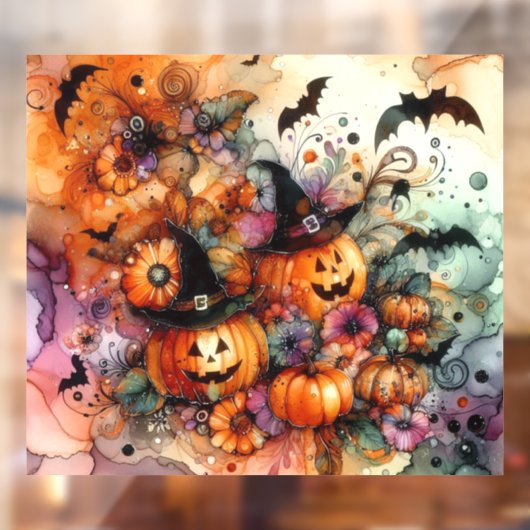 Halloween Art Window Cling Raamsticker (Vel 2)