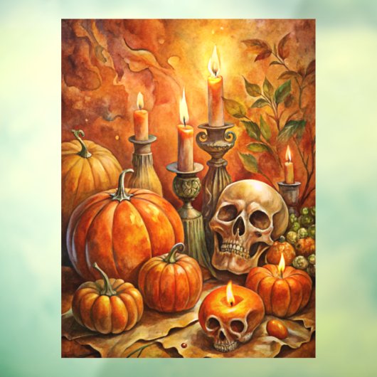 Halloween Art Window Cling Raamsticker (Vel 3)