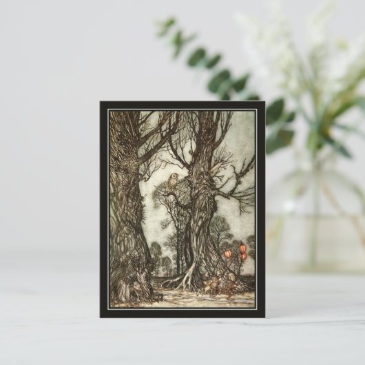  Halloween Arthur Rackham De Fairy Ball Briefkaart (Staand voorkant)