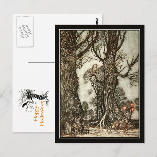  Halloween Arthur Rackham De Fairy Ball Briefkaart (Voorkant / Achterkant)