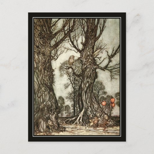  Halloween Arthur Rackham De Fairy Ball Briefkaart (Voorkant)