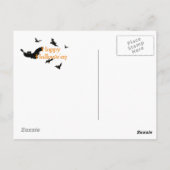  Halloween Arthur Rackham vliegende heks Briefkaart (Achterkant)