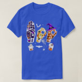 Halloween ASL, Hand Sign Language Boo Ghost Deaf P T-shirt (Design voorkant)