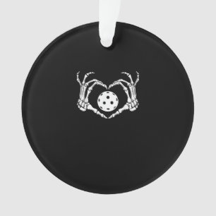 Halloween augurk skelet hart handen ornament