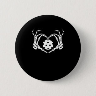 Halloween augurk skelet hart handen ronde button 5,7 cm