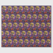 Halloween Australian Cattle Dog Pumpkins eng Cadeaupapier (Vlak)