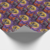 Halloween Australian Cattle Dog Pumpkins eng Cadeaupapier (Hoek)