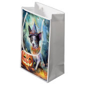 Halloween Australian Cattle with Pumpkins Scary Klein Cadeauzakje (Achterkant Gekanteld)