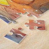 Halloween Australian Cattle with Pumpkins Scary Legpuzzel (Zijkant)