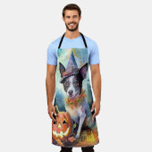 Halloween Australian Cattle with Pumpkins Scary Schort (Gedragen)