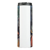 Halloween Australian Cattle with Pumpkins Scary Thermosbeker (Achterkant)