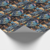 Halloween Australian Kelpie met pomkins Scary Cadeaupapier (Hoek)