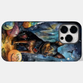 Halloween Australian Kelpie met pomkins Scary Case-Mate iPhone Case (Achterkant (horizontaal))