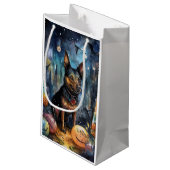 Halloween Australian Kelpie met pomkins Scary Klein Cadeauzakje (Achterkant Gekanteld)