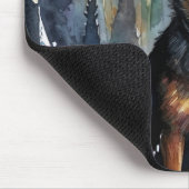 Halloween Australian Kelpie met pomkins Scary Muismat (Hoek)