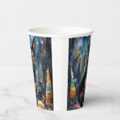 Halloween Australian Kelpie met pomkins Scary Papieren Bekers