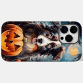 Halloween Australian Shepherd met pompoenen eng Case-Mate iPhone Case (Achterkant (horizontaal))
