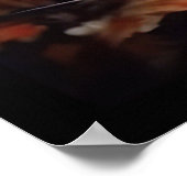 Halloween Australian Shepherd met pompoenen eng Poster (Hoek)