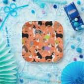 Halloween Australian Shepherd Papieren Bordje (Feest)