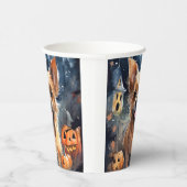 Halloween Australian Terrier met pomkins Scary Papieren Bekers (Rechts)