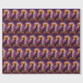 Halloween Australische Kelpie Dog Pumpkins eng Cadeaupapier (Vlak)