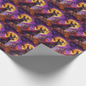 Halloween Australische Kelpie Dog Pumpkins eng Cadeaupapier (Hoek)