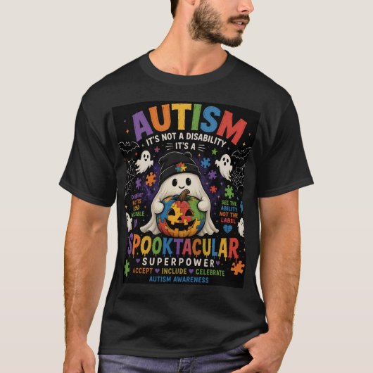 Halloween Autisme T-Shirt (Voorkant)