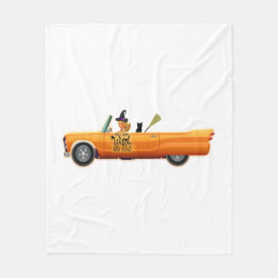 halloween auto fleece deken