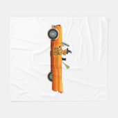 halloween auto fleece deken (Voorkant (Horizontaal))