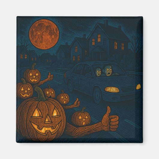 Halloween auto stop magneet (Voorkant)