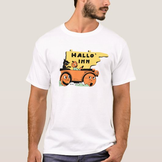 Halloween Automobile T-Shirt uit de jaren '30 (Voorkant)