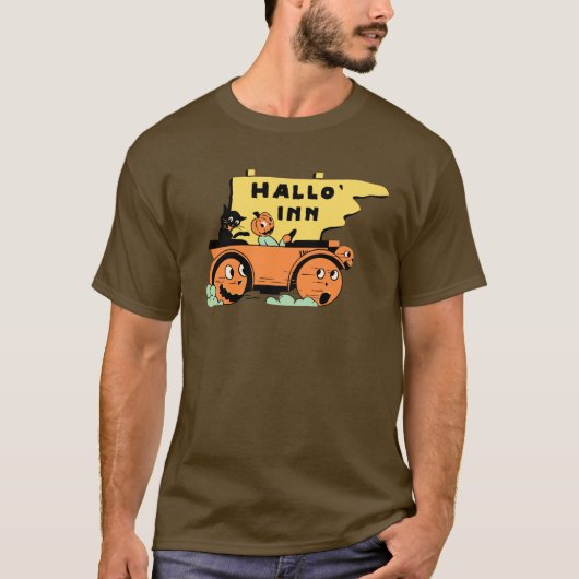 Halloween Automobile T-Shirt uit de jaren '30 (Voorkant)