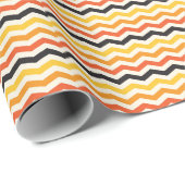 Halloween Autumn Chevron Fall Colors Cadeaupapier (Rol Hoek)