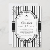 Halloween Autumn Gothic Spooky Baby shower Kaart (Voorkant)