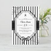 Halloween Autumn Gothic Spooky Baby shower Kaart (Staand voorkant)