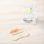 Halloween Autumn Herfst Pumpkins Waterverf Paint Kartonnen Onderzetters (Insitu)