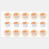 Halloween Autumn Herfst Pumpkins Waterverf Paint Labels (Vel)