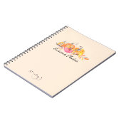 Halloween Autumn Herfst Pumpkins Waterverf Paint Notitieboek (Linkerzijde)