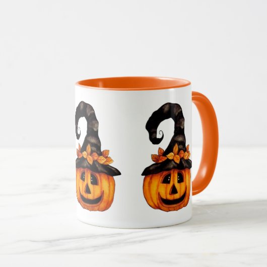 Halloween/Autumn Jack-o-Lantern Mok (Voorkant rechts)