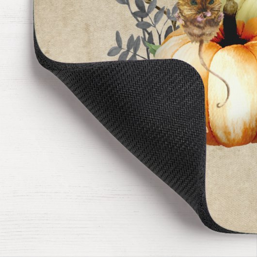 Halloween Autumn Pumpkin Waterverf Muismat (Hoek)