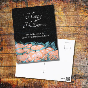 Halloween Autumn Pumpkins Harvest Briefkaart