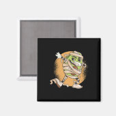 Halloween Avocado Mummy Magneet (Voorkant / Achterkant)