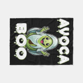 Halloween Avocado Pun Ghost Kostuum Grappig Veggie Fleece Deken (Voorkant (Horizontaal))
