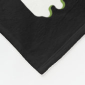 Halloween Avocado Pun Ghost Kostuum Grappig Veggie Fleece Deken (Hoek)
