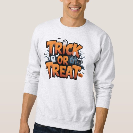 Halloween avond met geesten trui (Voorkant)