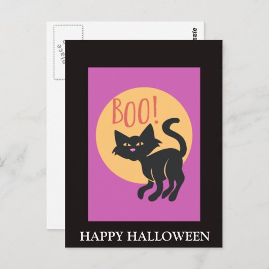 Halloween avond met Pumpkin Party Briefkaart (Voorkant / Achterkant)