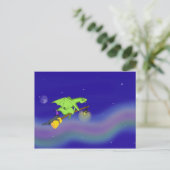 Halloween avond vol plezier. briefkaart (Staand voorkant)